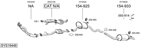 Sistema de gases de escape Ford SIERRA II Hatchback