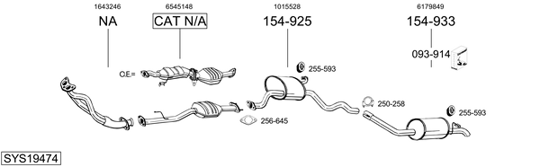 Sistema de gases de escape Ford SIERRA I Hatchback