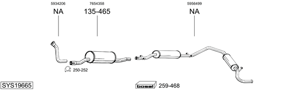 Sistema de gases de escape Fiat DUCATO Van