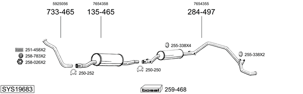 Sistema de gases de escape Fiat DUCATO Van