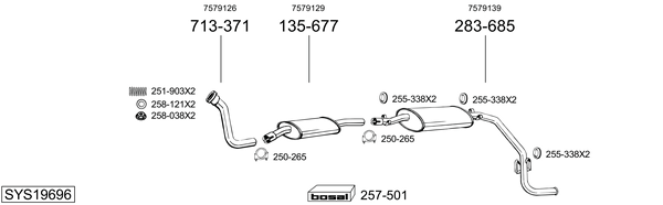 Sistema de gases de escape Fiat DUCATO Van