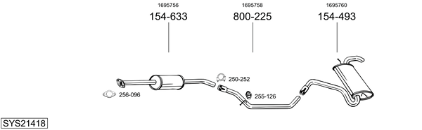 Sistema de gases de escape Ford C-MAX II