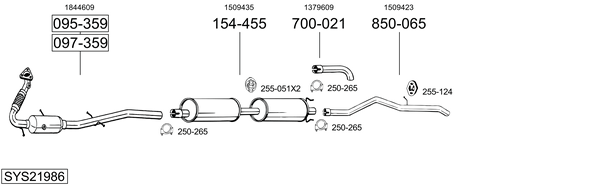 Sistema de gases de escape Ford TRANSIT Bus