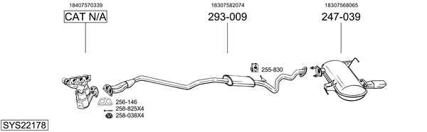 Sistema de gases de escape Bmw 3 Convertible