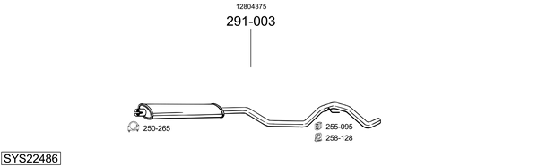 Sistema de gases de escape Saab 9-3