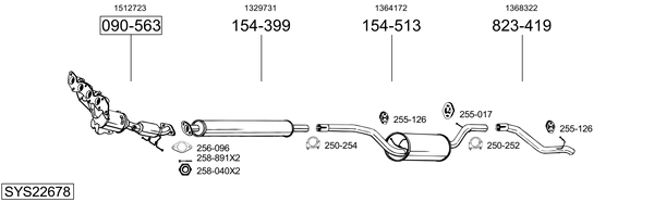 Sistema de gases de escape Ford FOCUS II