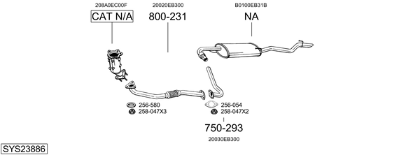 Sistema de gases de escape Nissan NAVARA NP300