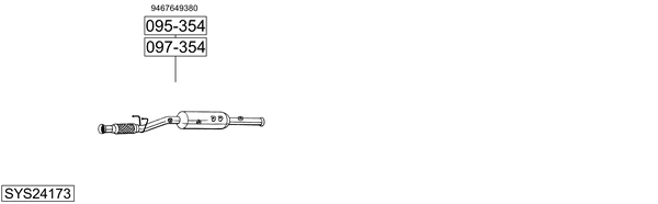 Sistema de gases de escape Fiat SCUDO Platform/Chassis