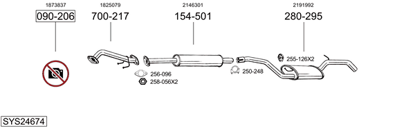 Sistema de gases de escape Ford FOCUS III Hatchback Van