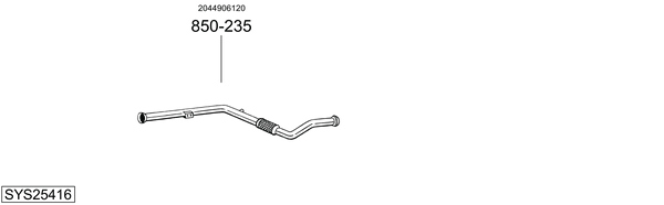 Sistema de gases de escape Mercedes-Benz E-CLASS T-Model