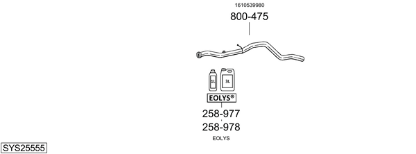 Sistema de gases de escape Peugeot 308 Hatchback Van