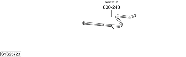 Sistema de gases de escape Peugeot 208 Hatchback Van