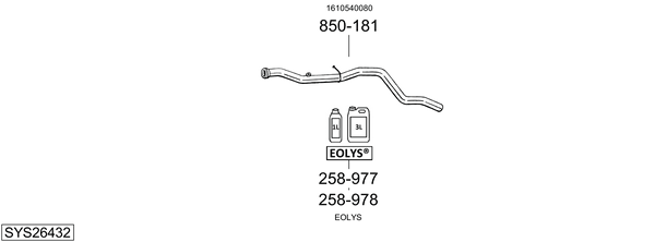 Sistema de gases de escape Peugeot 308 SW II Estate Van