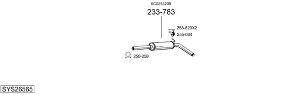 Sistema de gases de escape Skoda FABIA III