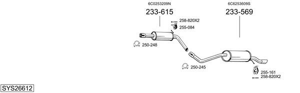 Sistema de gases de escape Vw POLO V