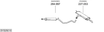 Sistema de gases de escape Seat LEON