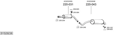 Sistema de gases de escape Vw POLO V