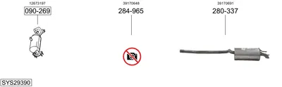 Sistema de gases de escape Opel ASTRA K Sports Tourer