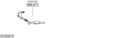Sistema de gases de escape Vw POLO Van