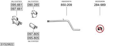 Sistema de gases de escape Skoda OCTAVIA III