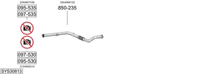 Sistema de gases de escape Mercedes-Benz E-CLASS T-Model