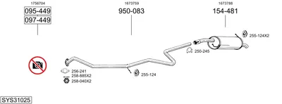 Sistema de gases de escape Ford FIESTA VI