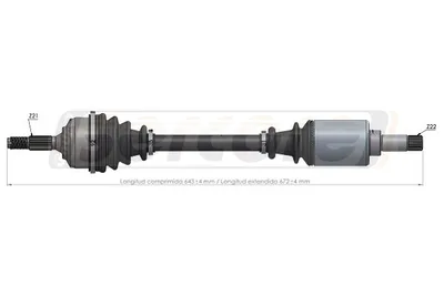 Árbol de transmisión Citroën C3 I · Citroën C3 Pluriel · Citroën C2