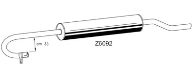 Tubo de escape XXLMARMITTEITALIANE Z6092