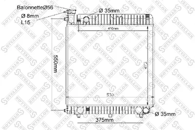 Radiador, refrigeración del motor Mercedes-Benz T1 Bus · Mercedes-Benz T1 Van · Mercedes-Benz T1 Platform/Chassis