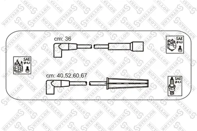 Juego de cables de encendido Daewoo NEXIA · Daewoo NEXIA Saloon