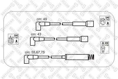 Juego de cables de encendido Opel KADETT C City · Opel KADETT D · Opel KADETT E