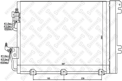 Condensador, aire acondicionado Opel ASTRA G Hatchback · Opel ASTRA H · Opel ASTRA H Estate