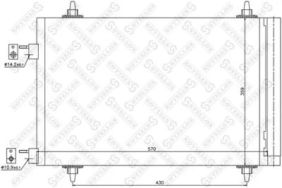 Condensador, aire acondicionado Citroën C4 Coupe · Citroën C4 I · Citroën C4 PICASSO I MPV