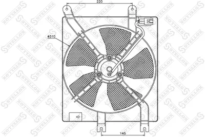 Ventilador, refrigeración del motor Daewoo MATIZ · Daewoo MATIZ Hatchback Van