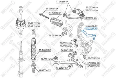 Rótula barra de acoplamiento Honda CIVIC VIII Hatchback · Honda ACCORD VIII · Honda ACCORD VIII Estate