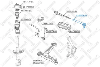 Rótula barra de acoplamiento Honda PILOT