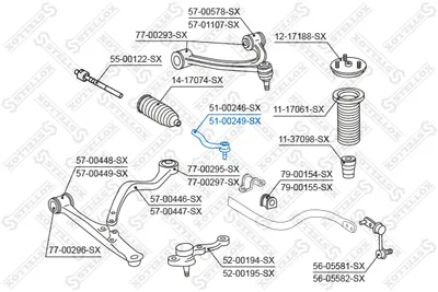 Rótula barra de acoplamiento Toyota ARISTO · Lexus GS · Lexus LS