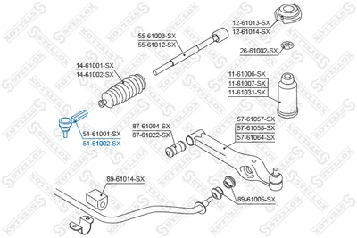 Rótula barra de acoplamiento Opel AGILA · Suzuki WAGON R+ · Suzuki IGNIS I