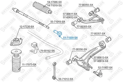 Rótula barra de acoplamiento Mazda MX-5 I · Mazda MX-5 II