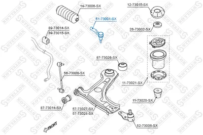 Rótula barra de acoplamiento Chevrolet EVANDA · Chevrolet EPICA · Daewoo NUBIRA