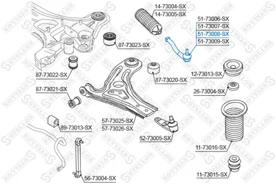 Rótula barra de acoplamiento Chevrolet AVEO / KALOS Saloon · Chevrolet AVEO / KALOS Hatchback · Daewoo KALOS