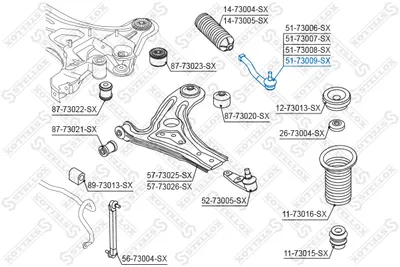 Rótula barra de acoplamiento Chevrolet AVEO / KALOS Saloon · Chevrolet AVEO / KALOS Hatchback · Daewoo KALOS