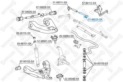 Rótula barra de acoplamiento Toyota LAND CRUISER · Toyota 4 RUNNER II · Toyota HILUX II SUV
