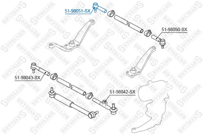 Rótula barra de acoplamiento Toyota LAND CRUISER 80 · Toyota LAND CRUISER · Toyota LAND CRUISER Hardtop