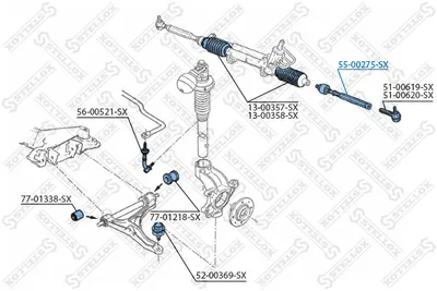 Articulación axial, barra de acoplamiento Citroën BX · Citroën BX Break