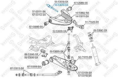 Articulación axial, barra de acoplamiento Kia K2500 Platform/Chassis · Kia K2700