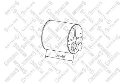 Silenciador central/posterior STELLOX 82-03094-SX