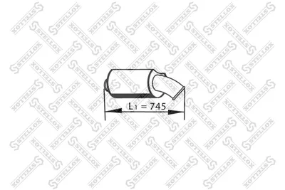 Silenciador central/posterior STELLOX 82-03576-SX