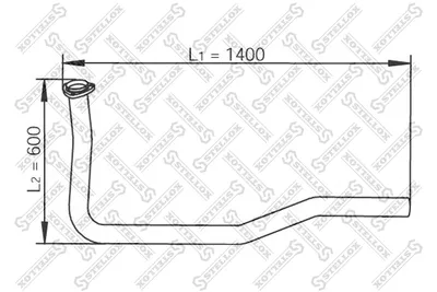 Tubo de escape STELLOX 82-03703-SX