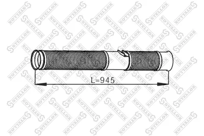 Tubo de escape STELLOX 82-03800-SX